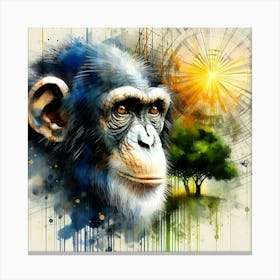 Wild Animal Illustration 337 Canvas Print