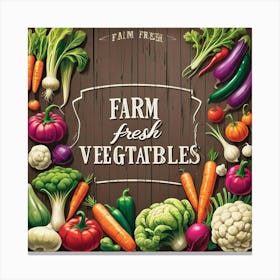 Farm Fresh Vegetables 3 Canvas Print