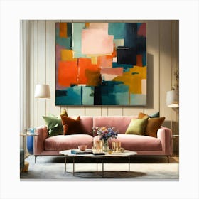 A Photo Of A Large Canvas Painting 2 Canvas Print