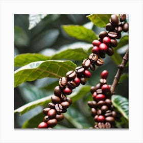 Coffee Beans On A Tree 37 Canvas Print