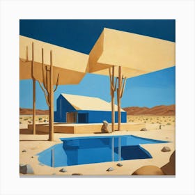 House In The Desert Canvas Print