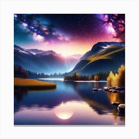 Starry Night Sky 8 Canvas Print