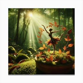 Dancer In The Forest Canvas Print