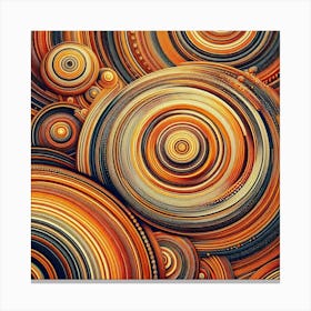 Abstract Circles Canvas Print Canvas Print