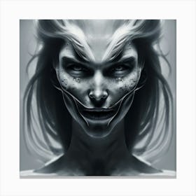 Face Of The Demon Canvas Print