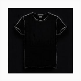 Black T - Shirt 10 Canvas Print