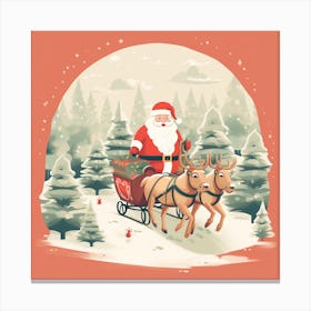 Christmas Santa 5 Canvas Print