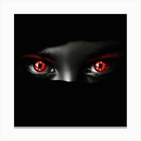 Creatai 24830 Two Vibrant Red Female Devil Eyes Staring Direc A251f18e 2dbc 43e9 A299 2b87d7762ef7 3 Canvas Print