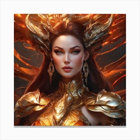 Angel Of Fire 2 Canvas Print