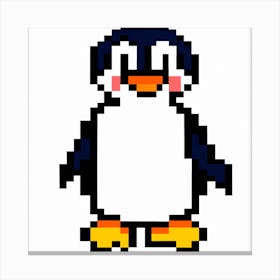 Pixel Penguin Canvas Print