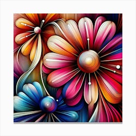 Colorful Flowers 2 Canvas Print