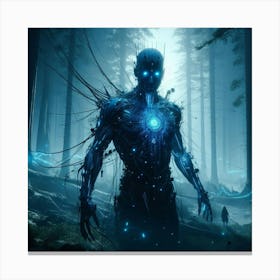 Man In The Woods 1 Canvas Print