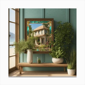 House On The Beach Canvas Print