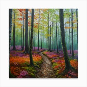 Path In The Woods Canvas Print