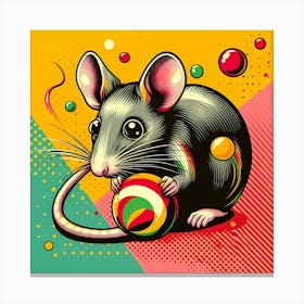 Pop Rat 3 Canvas Print