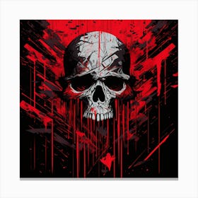 Bloody Skull 1 Canvas Print