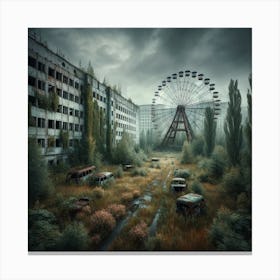 Abandoned City 3 Canvas Print