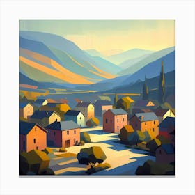 Village In The Mountains 2 Canvas Print