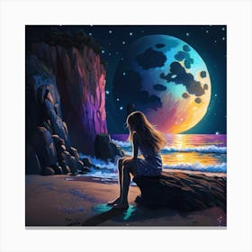 Full Moon Canvas Print