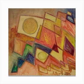 Dining Room Wall Art, Colors of Autumn ,Abstract Composition Canvas Print