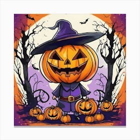 Halloween Pumpkin 2 Canvas Print