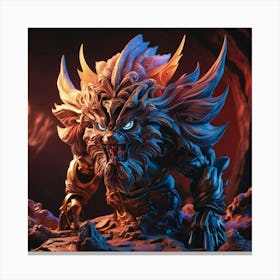 Dragon Statue Canvas Print