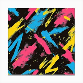 Colorful Strokes (12) Canvas Print