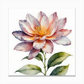 Watercolor Flower Painting Canvas Print