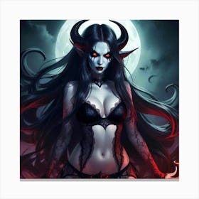 Devil Girl 1 Canvas Print