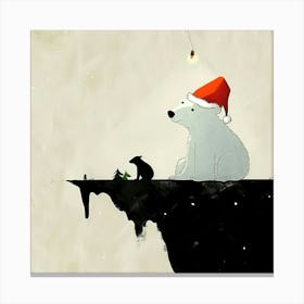 Polar Santa Canvas Print