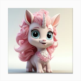 Cute Unicorn 868 Canvas Print