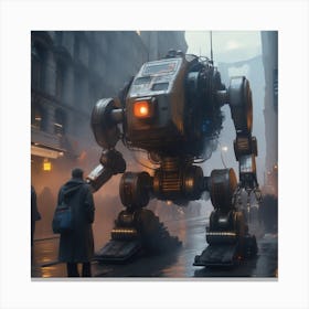 Futuristic Robot 43 Canvas Print