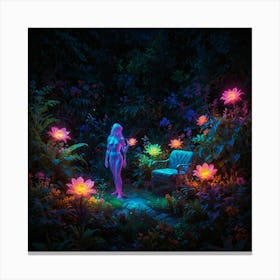 'The Garden At Night' Canvas Print