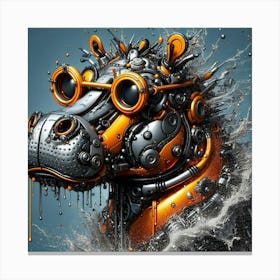 Steampunk Horse 4 Canvas Print