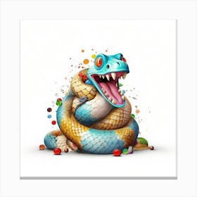 Candy Snake Canvas Print