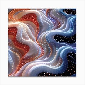 Abstract Wavy Pattern Canvas Print