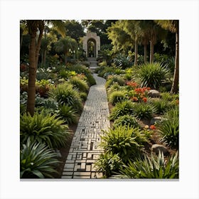 Garden Path 3 Canvas Print