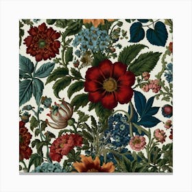 Floral Print Canvas Print