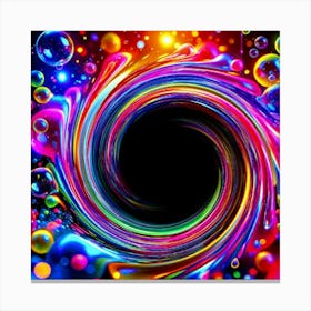 Abstract Swirling Vortex Canvas Print