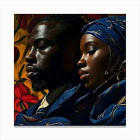 African People Fashion Art 12 Canvas Print