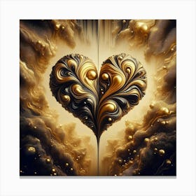 Heart Of Gold 6 Canvas Print