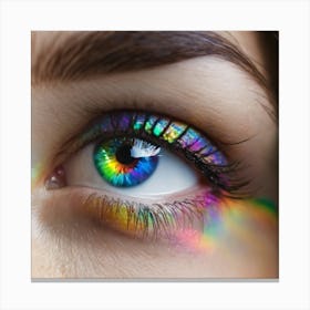 Rainbow Eye 11 Canvas Print