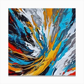 Foam Abstract Painting Canvas Print