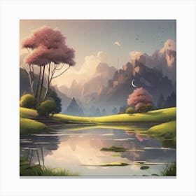 Landscape Painting 39 Canvas Print