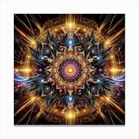 Psychedelic Mandala Canvas Print