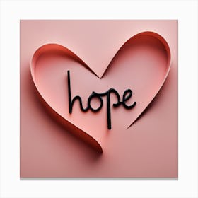 hope in heart Canvas Print