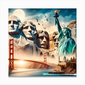 United States Of America 1 Canvas Print