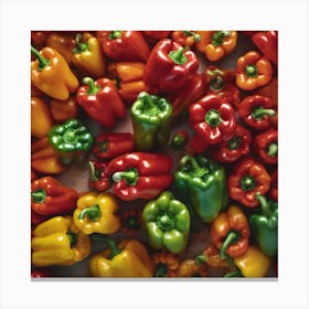 Colorful Peppers 78 Canvas Print