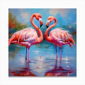 Flamingos 2 Canvas Print