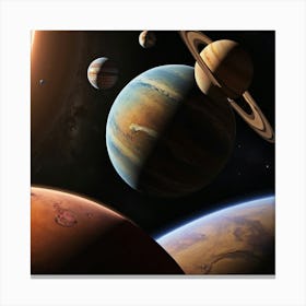 Planets Canvas Print